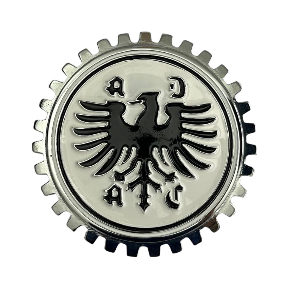 Emblema Escudo Brasão Alemão Águia Dragão preto com fundo branco