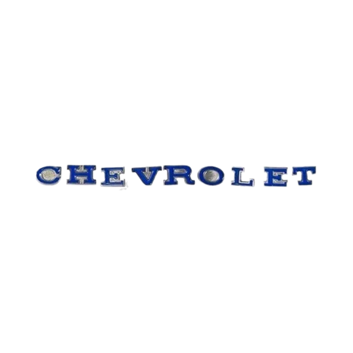 Emblema Chevrolet Capô Opala 1975 / 1979 - LETRAS SEPARADAS - AZUL