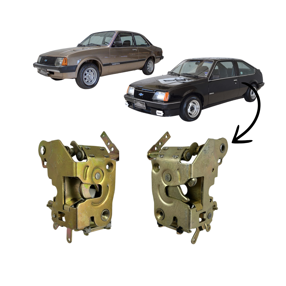 Fechadura Porta do Chevette e Monza até 1986