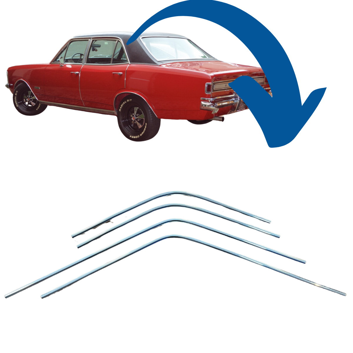 FRISO CALHA DE TETO OPALA 4 PORTAS