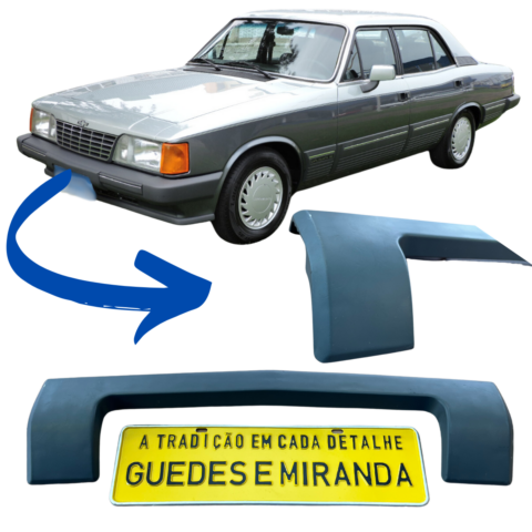 MOLDURA PLACA DIANTEIRA CINZA OPALA DIPLOMATA ORIG ATÉ 90 (5)