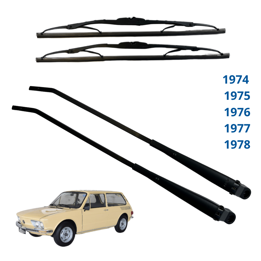 Limpador Parabrisa Brasilia 1974 até 1978 – PRETO