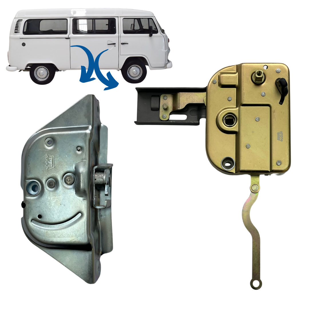 Fechadura Porta do Meio Kombi Carat 1997/…- KIT