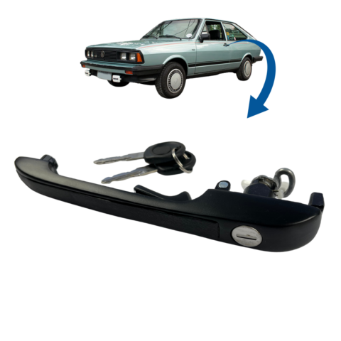 MAÇANETA EXTERNA PRETO COM CHAVE PASSAT (7)