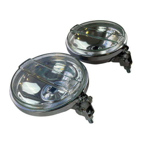 FAROL DE MILHA 661 CROMADO LENTE CRISTAL LISA (2)