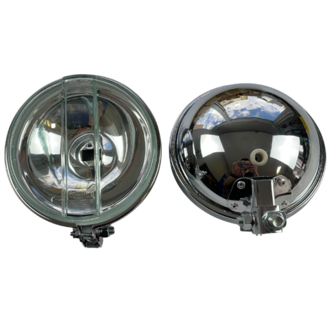 FAROL DE MILHA 661 CROMADO LENTE CRISTAL LISA (6)