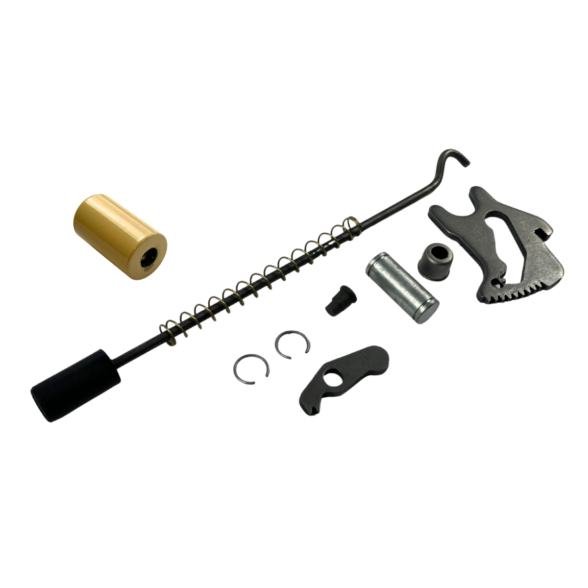 KIT REPARO ALAVANCA FREIO MAO COM BOTÃO BEGE FUSCA (2)