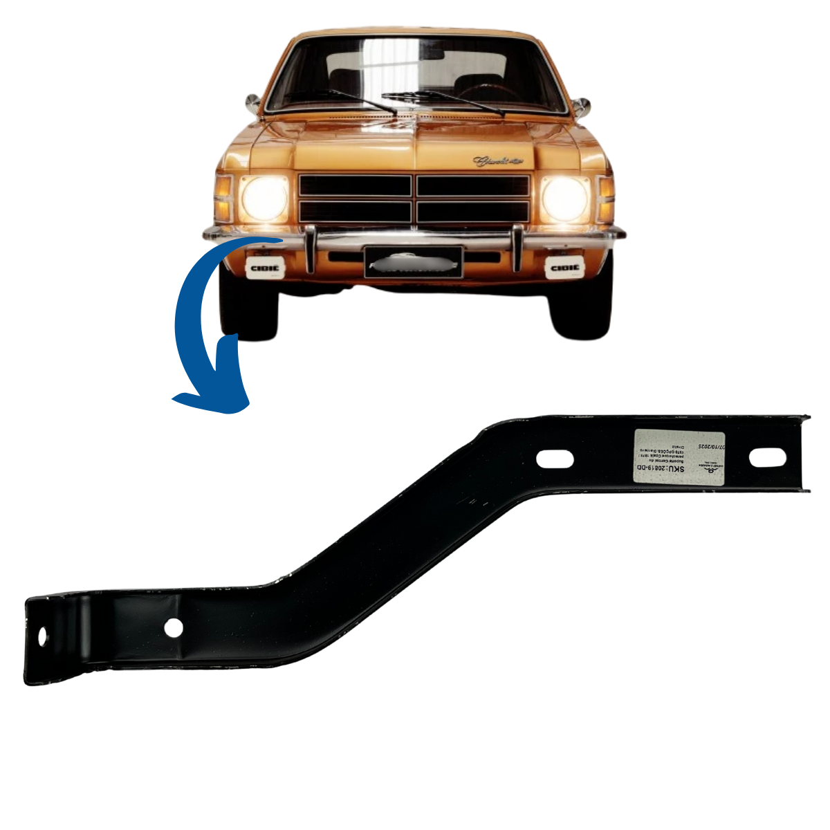 SUPORTE PARACHOQUE CENTRAL DIANT LD OPALA E CARAVAN 75A79 (6)