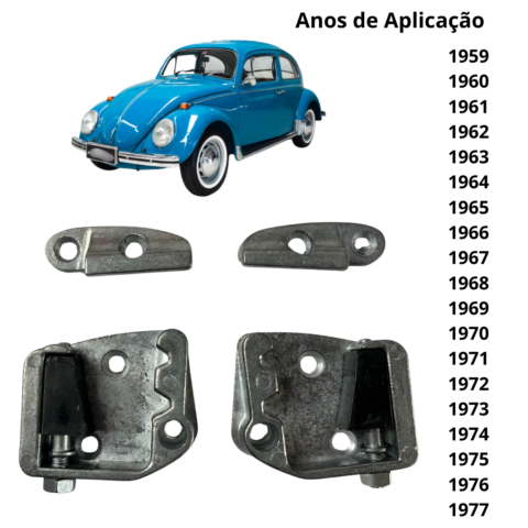 BATENTE PORTA FUSCA ATÉ 1977 COM GUIA KIT (5)