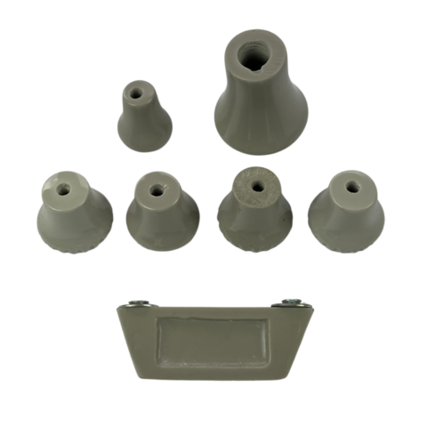 KIT BOTÃO PAINEL C10 CINZA 7 PEÇAS (8)