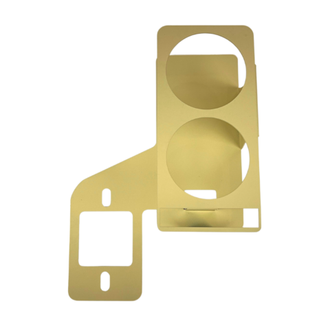 PORTA COPOS DE METAL BEGE