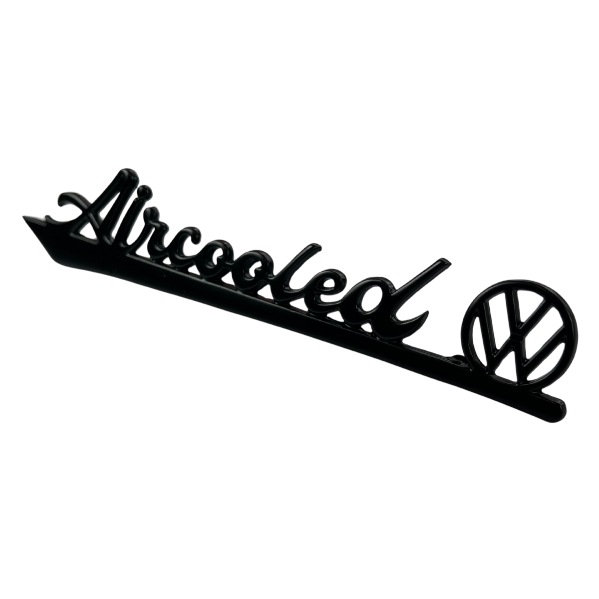 Emblema Aircooled VW manuscrito - PRETO