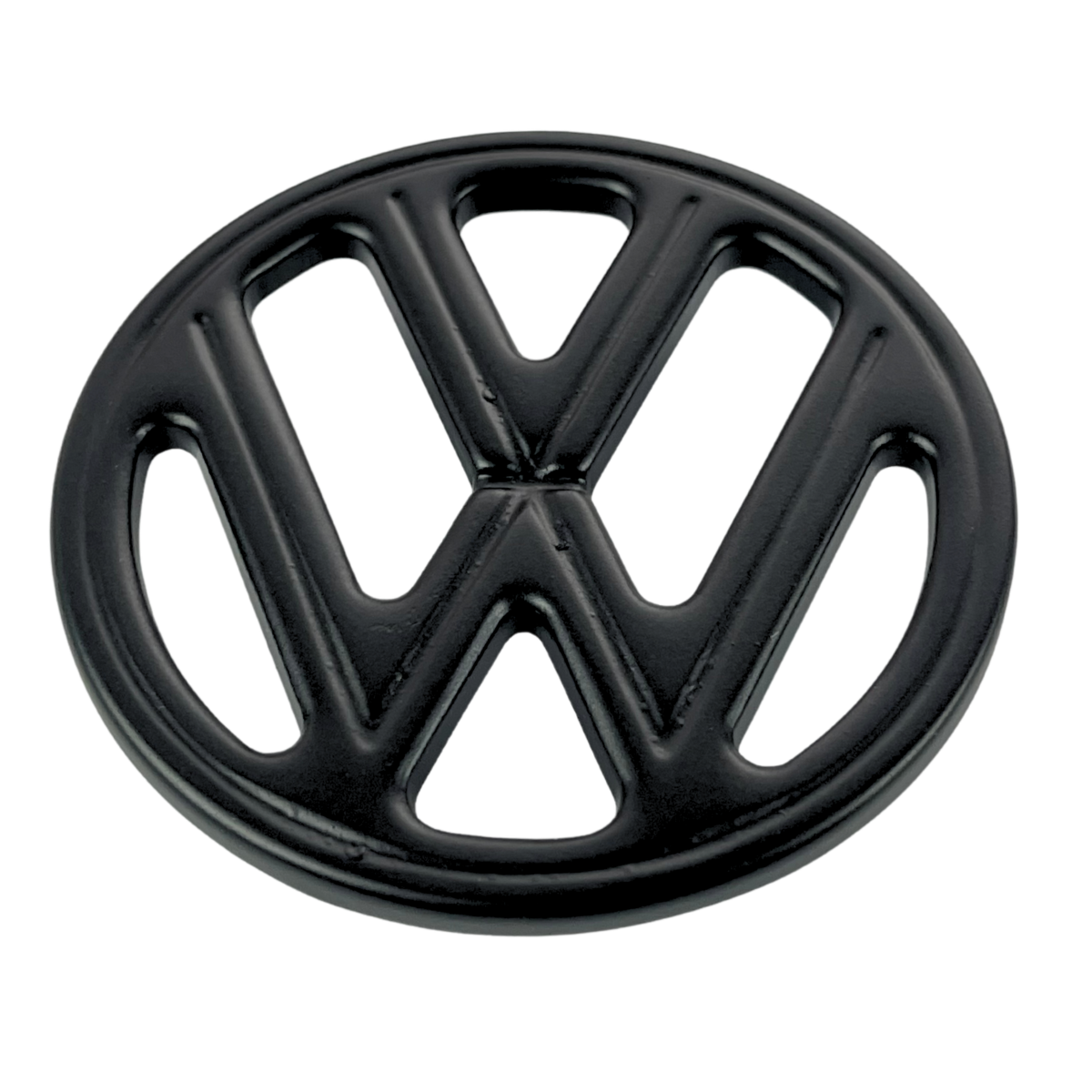 Emblema VW do Capô Fusca / Brasilia até 1977 / Variant / TL – Metal PRETO