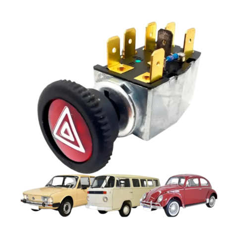CHAVE BOTÃO PISCA ALERTA FUSCA