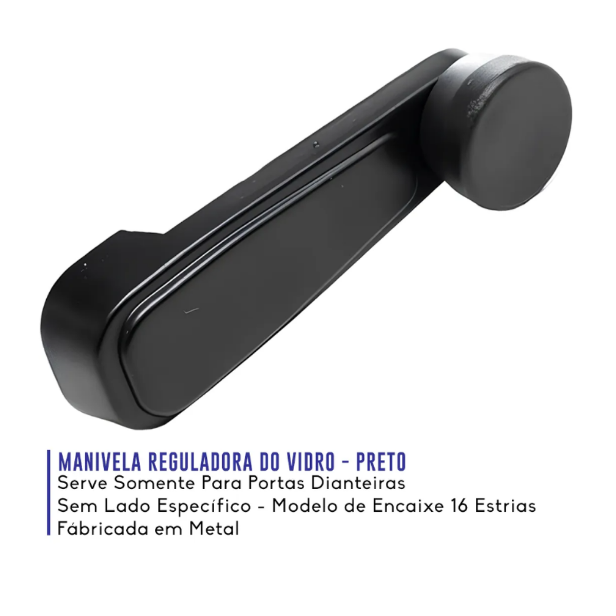 MANIVELA LINHA GM MONZA OPALA CHEVETTE METAL PRETA (9)