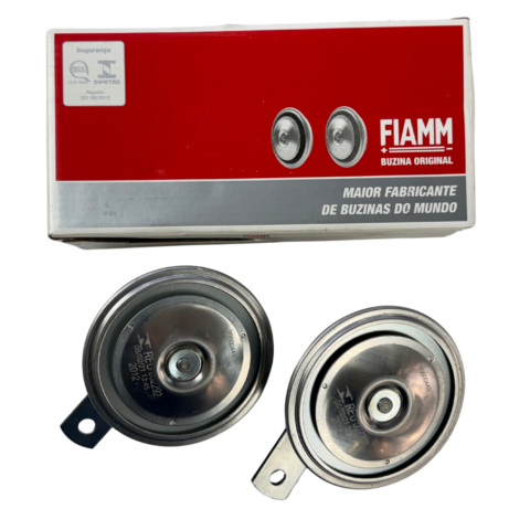 BUZINA DUPLA PAQUERINHA FIAMM ORIGINAL FUSCA PAR (3)